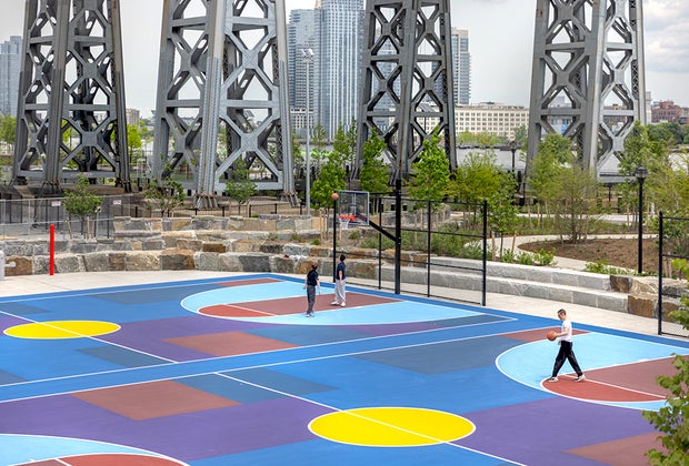 East River Park Upgrade: Basketball courts