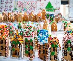 GingerBread Lane brings its confection-filled display back to NYC at the Essex Market. Photo courtesy of Essex Market