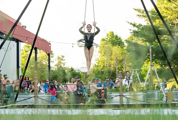 Fall theater in NYC for kids Sunset Circus at Lincoln Center. 