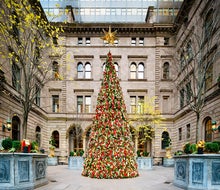 The magic of the holiday season at the Lotte New York Palace begins in its beautifully decorated courtyard.