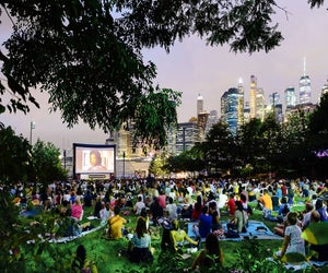 Movies with a View returns to Brooklyn Bridge Park. Photo by Etienne Frossard