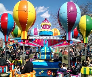 Enjoy, food, rides, and games at the Apple Blossom Children's Carnival at the Queens County Farm. Photo courtesy of the farm