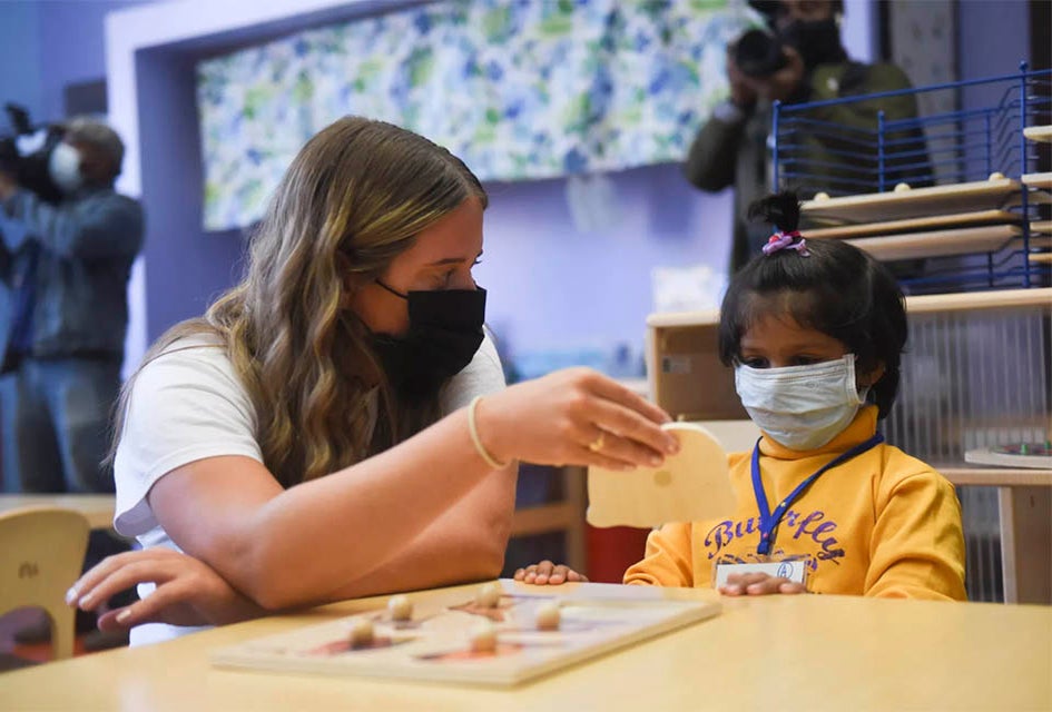 New York City is offering FREE child care through its Learning Bridges Program for families struggling with child care. Michael Appleton/Mayoral Photography Office