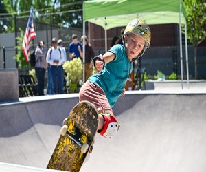 Harold Ickes Skate Park is free and open to all skateboarders and rollerbladers. Photo courtesy of NYC Parks