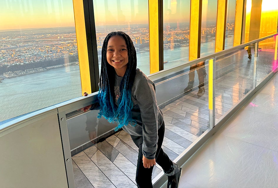 Skate far above the city streets at Sky Skate, now open on the 100th floor of Edge New York at Hudson Yards.