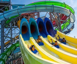 Keep everyone cool at the 95-acre Splish Splash water park on Long Island's East End. Photo courtesy of Splish Splash