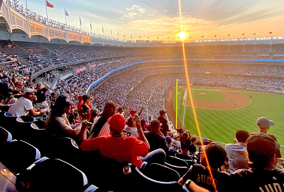 What's better than rooting for the Yankees as the sun sets over home plate at Yankee Stadium? 