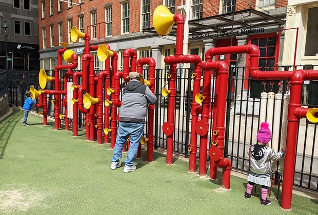 Imaginations run wild at the toddler-friendly Imagination Playground