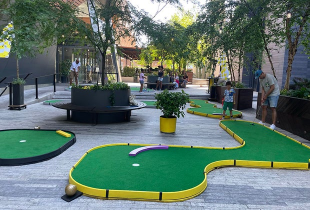 Mini golf at The William Vale