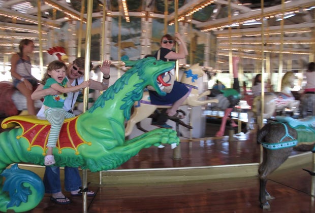 Oaks Amusement Park has a great carousel