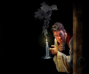 One man plays all the roles in <em>One Christmas Carol</em>.