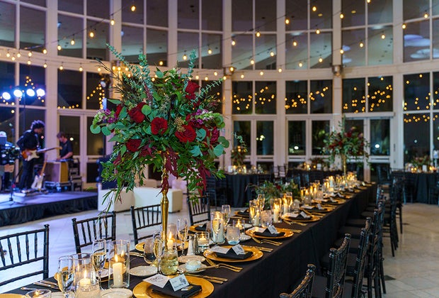 a ballroom at the Orlando Museum of Art
