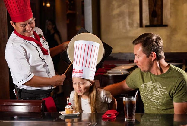 Best Fun Restaurants for Kids' Birthdays Near Orlando: Kobe Japanese Steakhouse