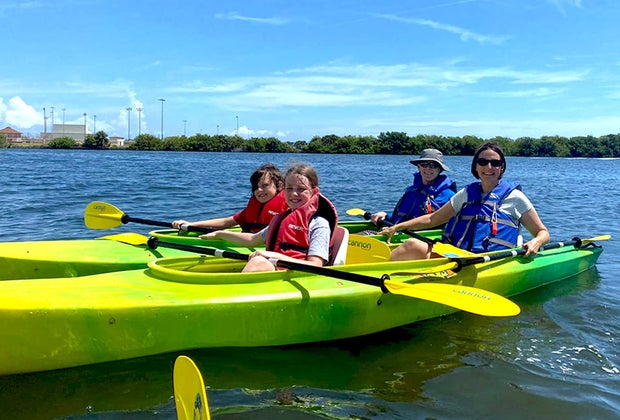 Cocoa Beach with Kids: Adventure Kayak of Cocoa Beach Florida.