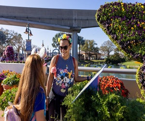 Enjoy beautiful sights amongst topiaries and garden exhibits at Epcot International Flower & Garden Festival, March 5-June 2, 2025. Photo courtesy of WDW