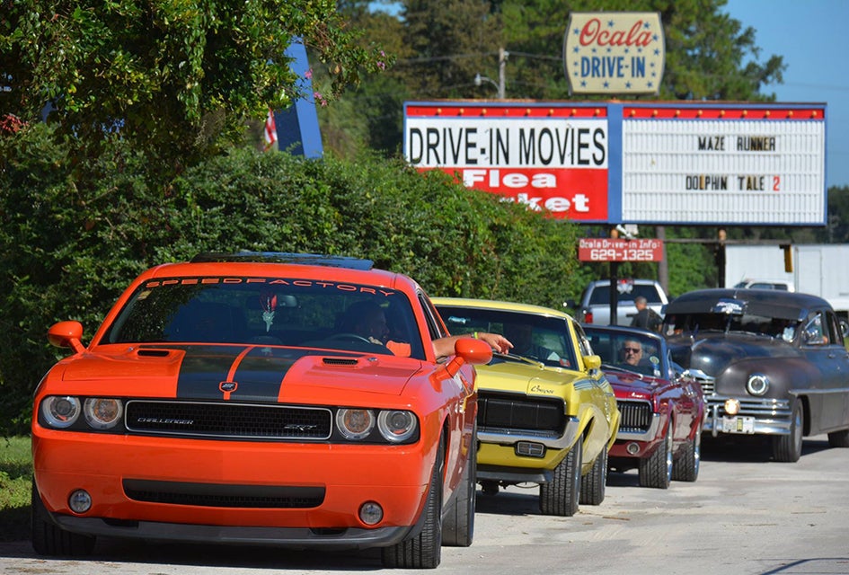 Beep, beep! It's movie night at Ocala Drive-In. Photo courtesy of the theater