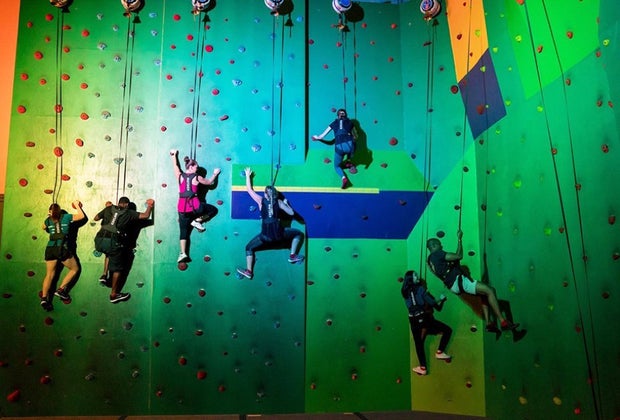 100 Things To Do in Orlando with Kids (: Planet Obstacle's 26-foot Spider Wall! 