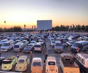 Drive-in movie theaters in LA for old-school family fun. Photo courtesy of Paramount Drive-In