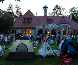 Treat Dad to some low-impact camping this Father's DayWeekend 2025 in CT. Miss Susan's Supper and Campout event photo courtesy of the Pequot Library 
