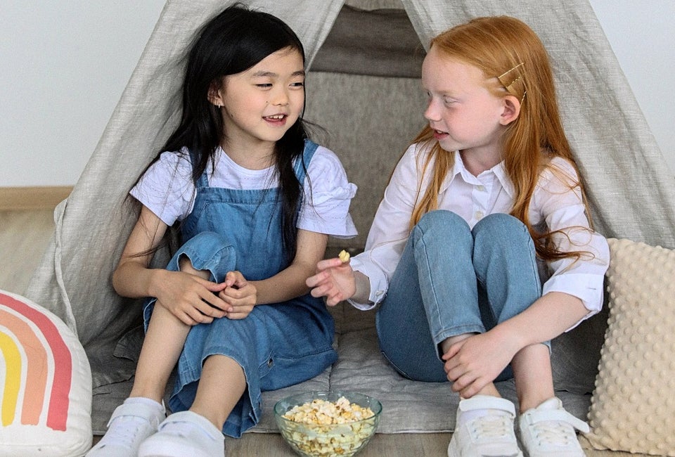 Build a fort or pitch a tent in the living room to get started.