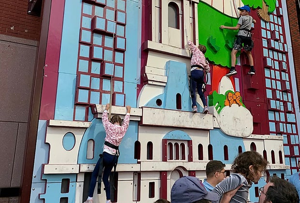 Climb on Philadelphia's landmark building at The Yard.  Phillies Opener