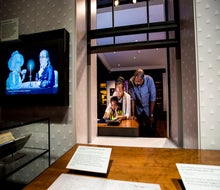 Explore Franklin's life and character in the Benjamin Franklin Museum. Photo courtesy of NPS