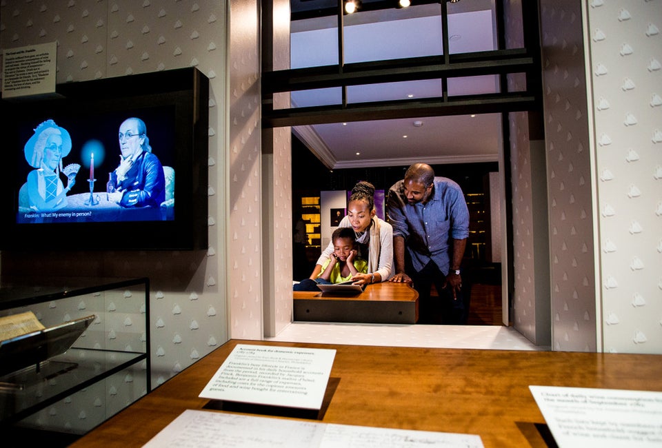 Explore Franklin's life and character in the Benjamin Franklin Museum. Photo courtesy of NPS