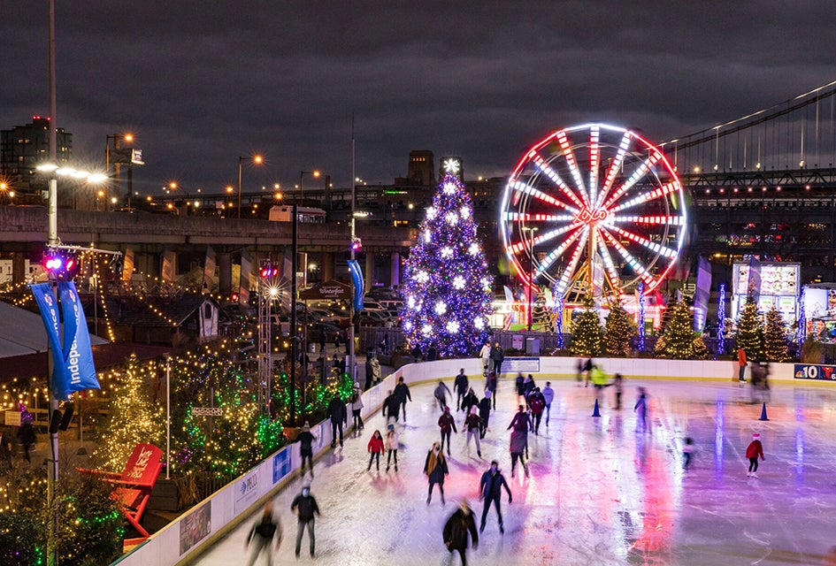 Skate and enjoy Winterfest at the Blue Cross RiverRink. Photo courtesy of the Delaware River Waterfront 