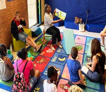 Literacy Enrichment After-School Program fosters an inclusive, informal learning environment for children, teens, families, and caregivers.  Photo courtesy ofThe Free Library of Philadelphia