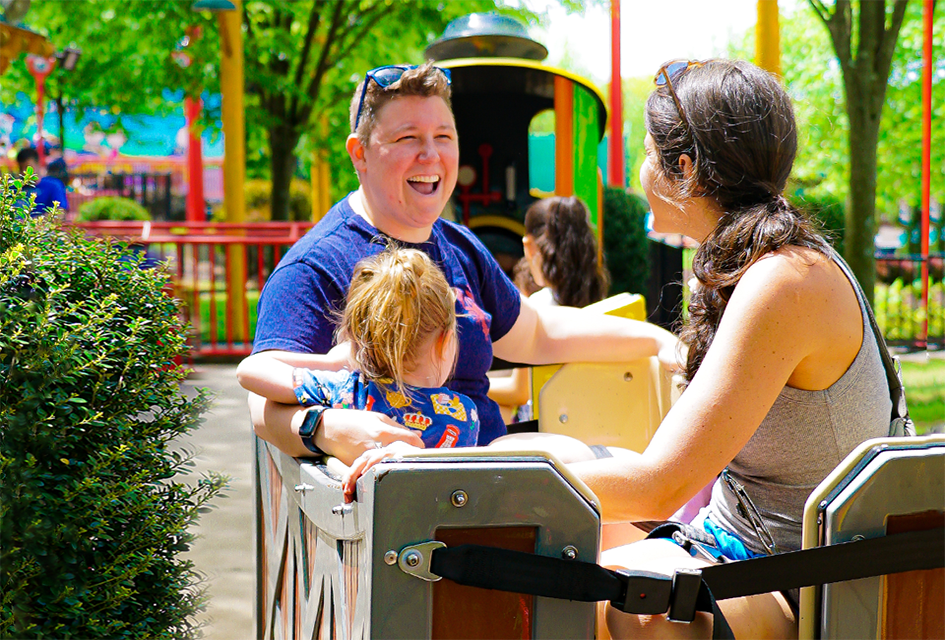 Enjoy the return of your favorite rides, slides, shows, and more with your mom this weekend at Dorney Park's season opening. Photo courtesy of the park
