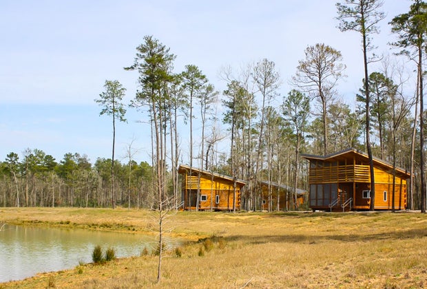Lake Houston Wilderness Park has cabins for overnight camping. Photo courtesy of Houston Parks HPARD, Facebook