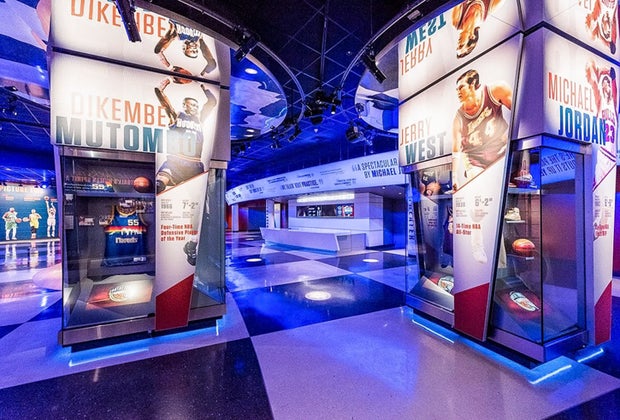 Image of Basketball Hall of Fame in Springfield, Massachusetts.