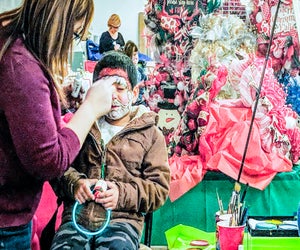 Head to Yulefest in Meriden for pictures with Santa and more holiday fun in 2025! Photo courtesy of Meriden Yulefest