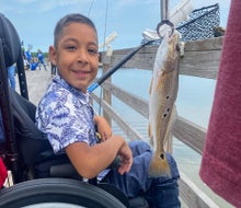 Fishing at Sea Center in Freeport, TX. Photo courtesy of Texas Parks and Wildlife