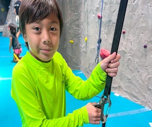 Climb with your kids at one of these indoor rock climbing gyms in Houston. Photo courtesy of Texas Rock Gym