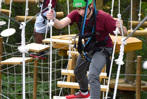 extreme sports near Houston: treetop course