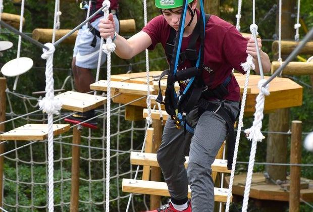 extreme sports near Houston: treetop course
