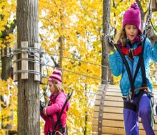  Fall foliage experiences give New England families a chance to enjoy leaf-peeping in exciting ways. Photo courtesy of the Adventure Park at Storrs