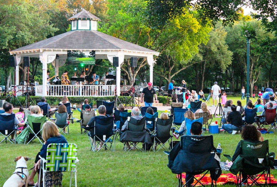 Spend a summer evening at one of these free outdoor concerts. Photo courtesy of the City of Friendswood
