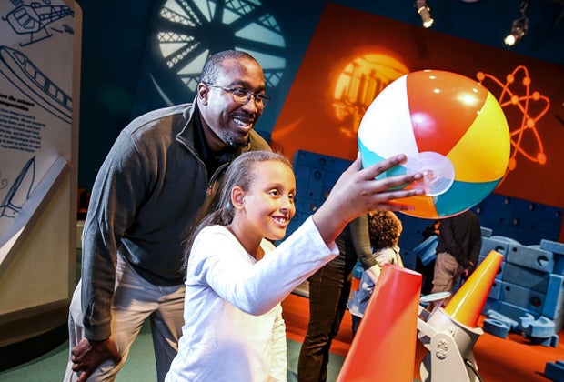 Image of family at CT Science Center - Winter Activities in CT
