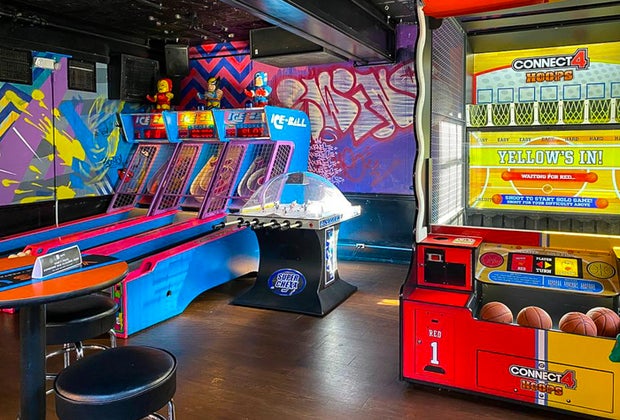 Photo of arcade games - Best Arcades in Boston
