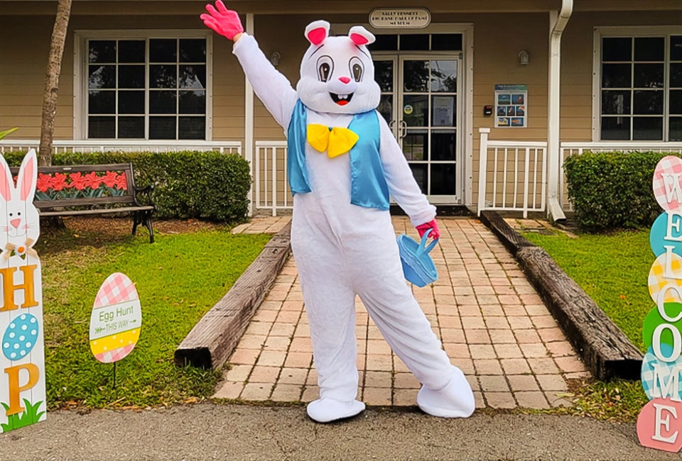 Dine with the Easter Bunny at Yesteryear Village in West Palm Beach. Photo courtesy of the event