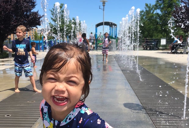 Potomac Yards Interactive Fountain in Alexandria, VA