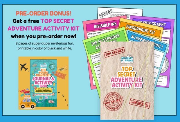 Get a bonus gift when you pre-order The Young Traveler’s Journal and Activity Book today