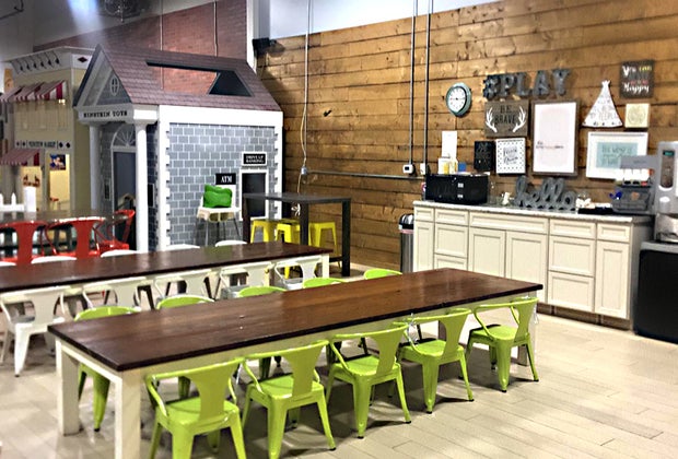 Princeton Playspace offers plenty of room to play and eat