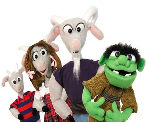Three Billy Goats Gruff. Photo courtesy of Puppet Art Theater Company