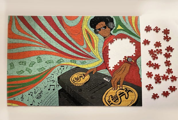 These gorgeous puzzles by Puzzles of Color can grow with kids.