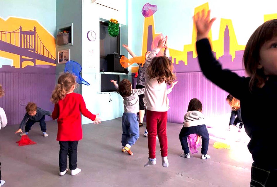 Move, dance, and play at Raising Astoria's Creative Movement class for ages 2-4. 