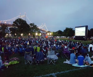 Randall's Island is a great venue for an outdoor movie, like Lego: Batman, showing this weekend.  Photo courtesy of the event