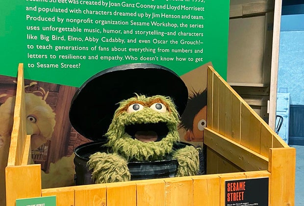 Say hi to Oscar the Grouch in RiseNY's galleries